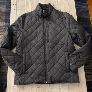 Men's Cole Haan Black Quilted Nylon Jacket